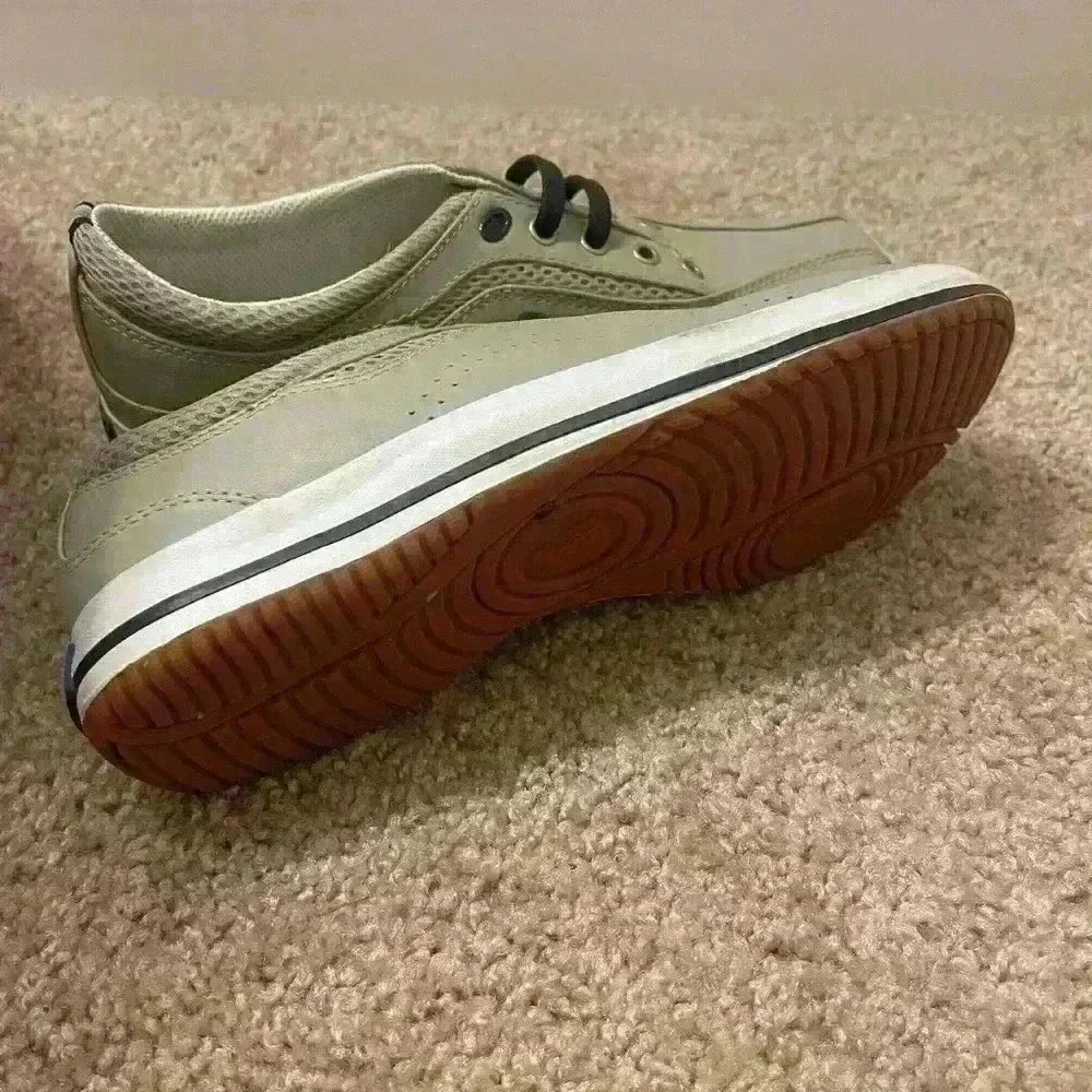 Keds womens tan khaki leather boat shoe sneakers size 7